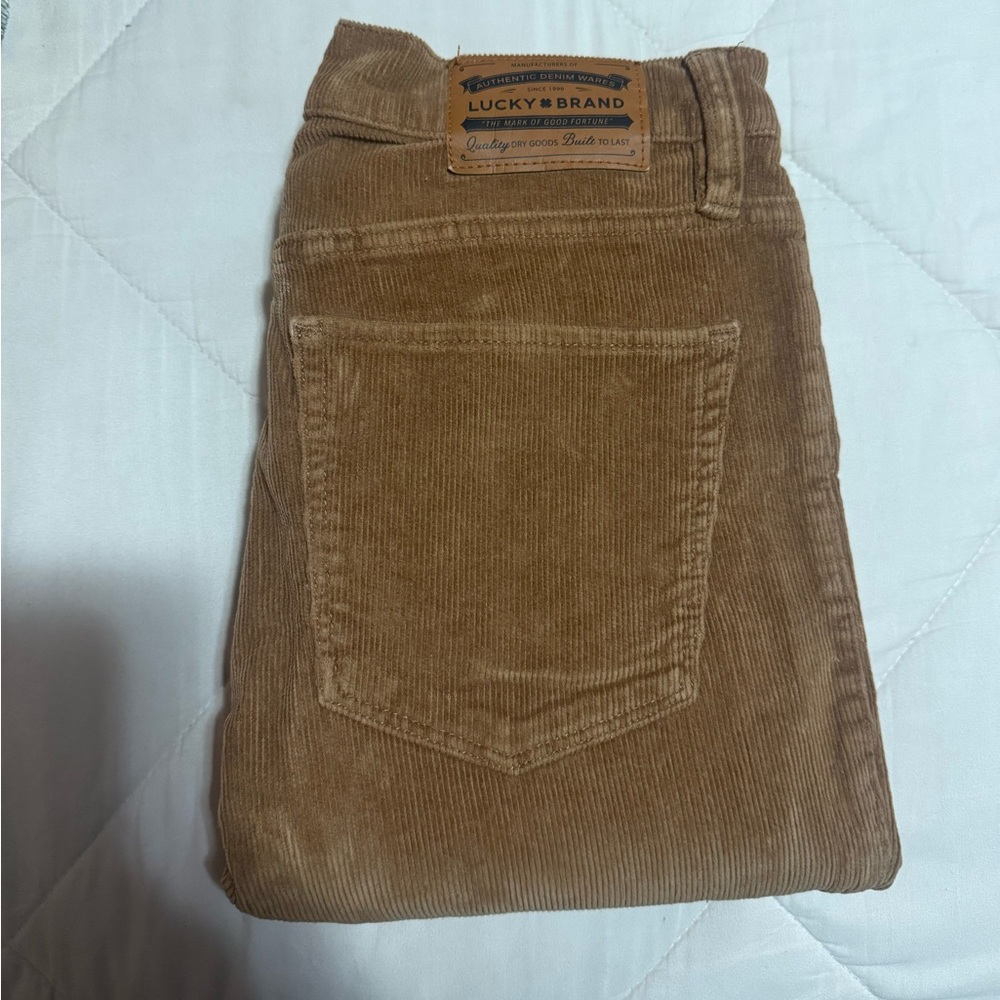 Lucky Brand High Rise Flare Corduroy Pants